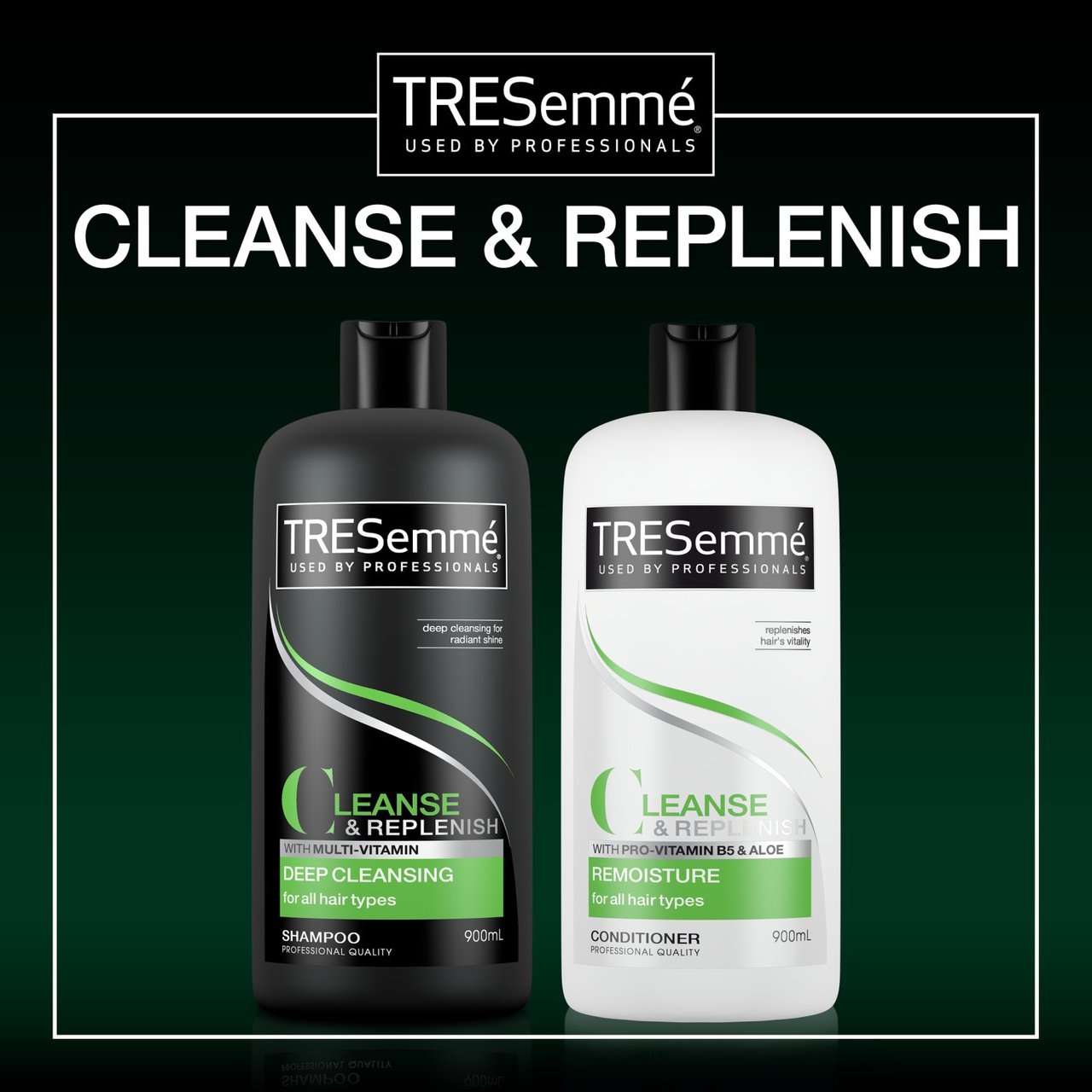TRESemme Cleanse & Replenish 2in1 Shampoo and Conditioner 900ml nm Britannia.lk