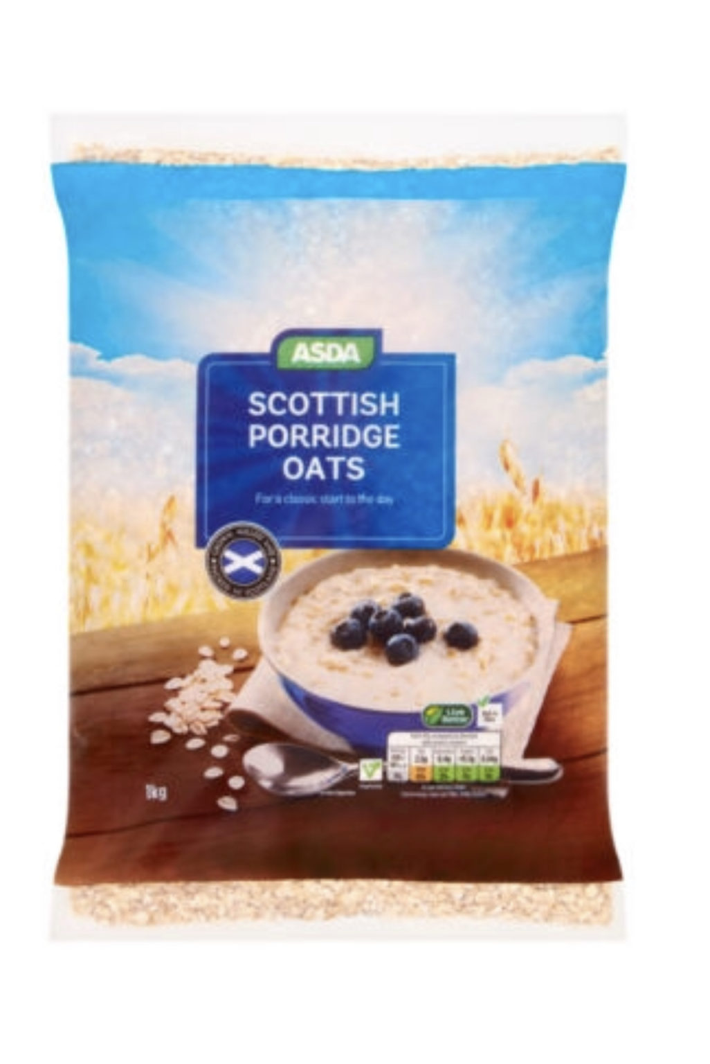 ASDA Scottish Porridge Oats 1kg Britannia.lk