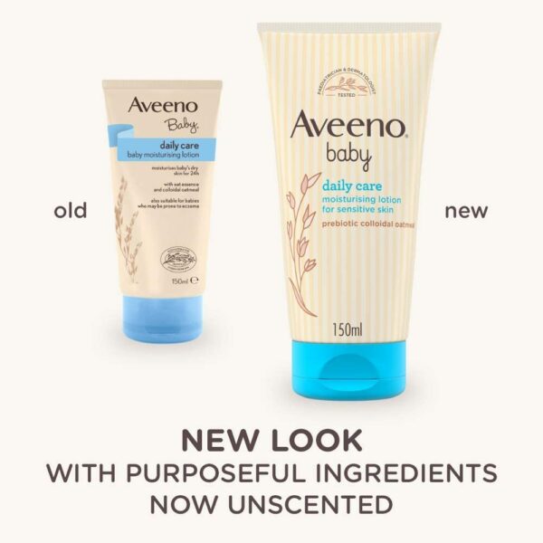 Aveeno Baby Daily Care Baby Moisturising Lotion for Sensitive Skin  150ml - Image 4