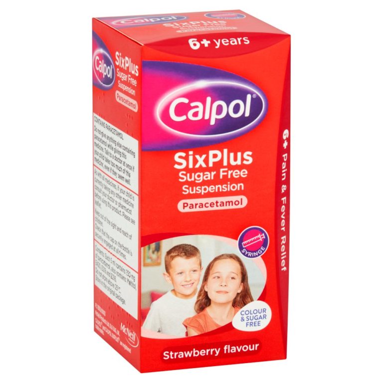 Calpol SixPlus Sugar Free Suspension, Paracetamol Medication, 6+ Years