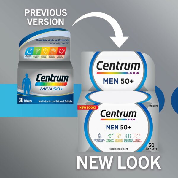Centrum Men 50+ Multivitamin Tablets 30s - Image 3