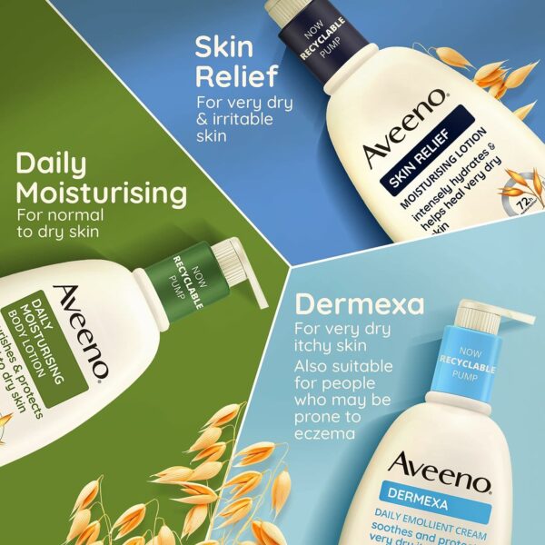 Aveeno Daily Moisturising Yogurt Body Wash  apricot and Oat Scented | 300ml - Image 3