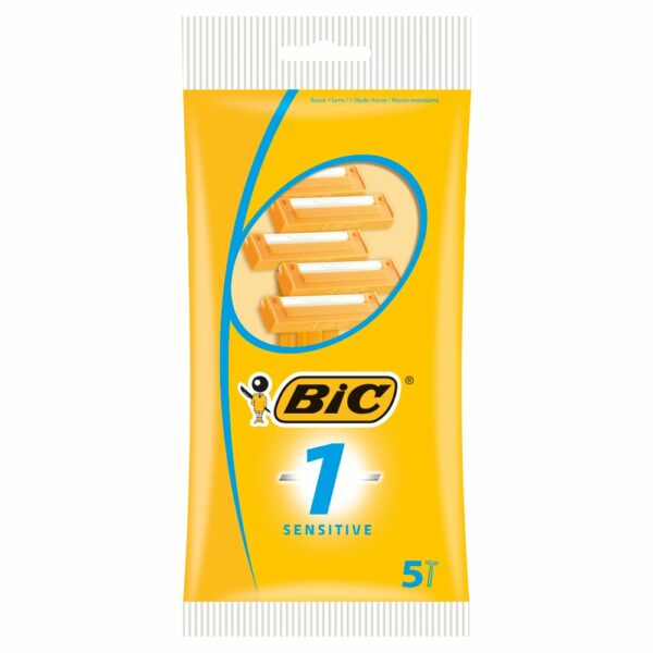 BIC 1 Sensitive Disposable Razors 5 Pack