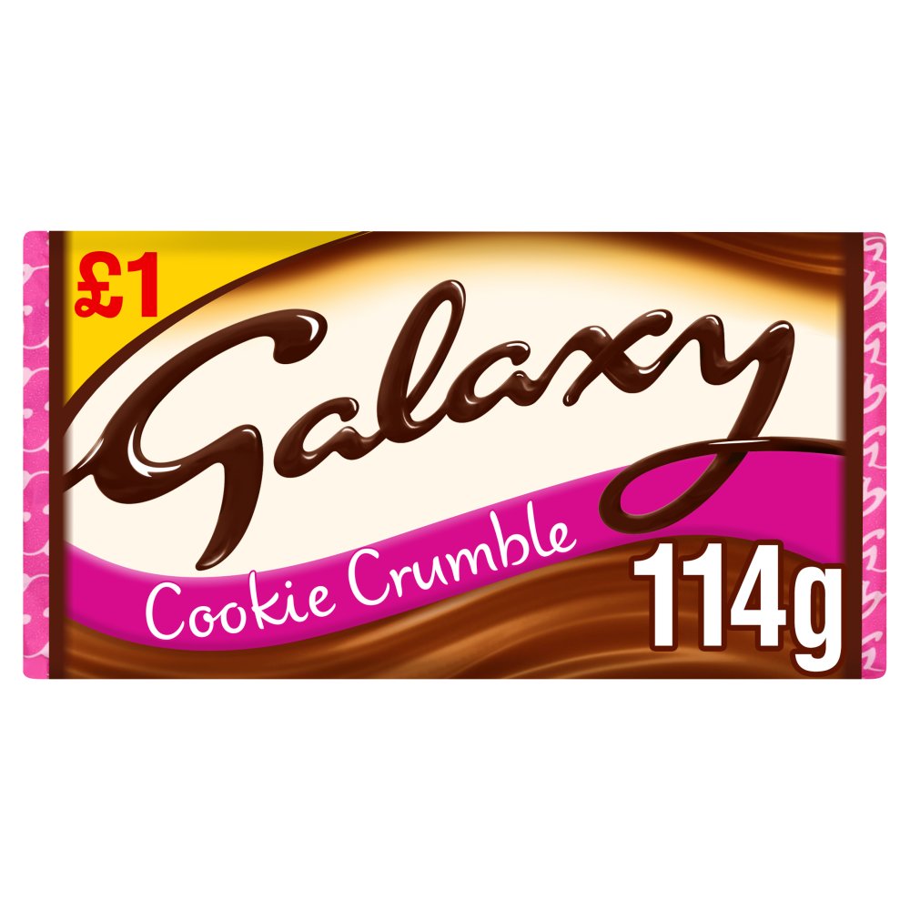 Galaxy Cookie Crumble Chocolate Bar 114g Britannia.lk