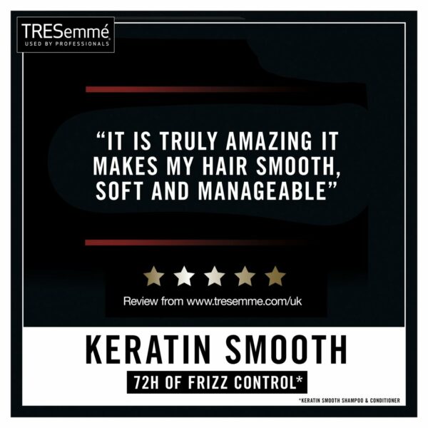TRESemme Pro Collection Keratin Smooth Shampoo 700ml - Image 4