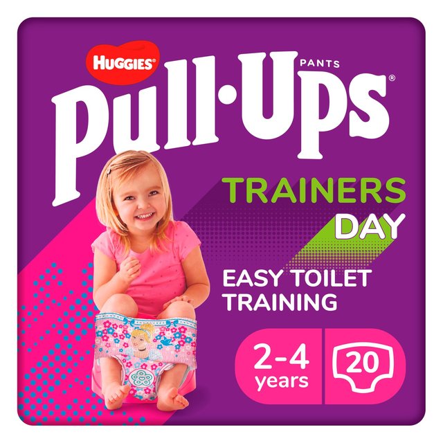Huggies Pull-Ups Trainers Day, Girl, Size 2-4 Years, Nappy Size 5-6+ 20pk | Britannia Sri Lanka Huggies Pull-Ups Trainers Day, Girl, Size 2-4 Years, Nappy Size 5-6+ 20pk | Britannia Sri Lanka