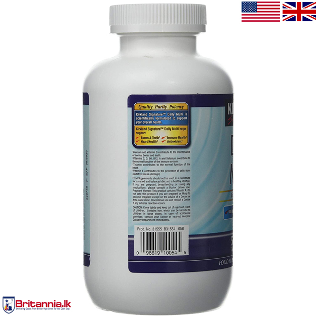 Kirkland Signature Daily Multi Vitamins & Minerals, 500 Tablets 33