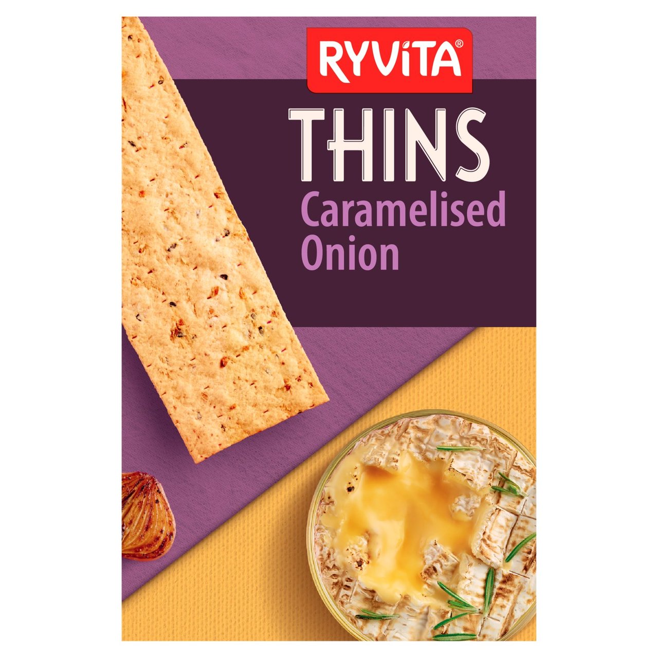 Ryvita Thins Caramelised Onion Flatbreads 125g Britannia.lk