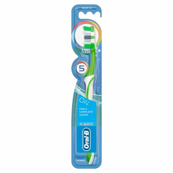 Oral-B Complete 5 Way Clean 40 Medium Toothbrush Adult