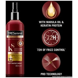 tresemme heat protect keratin smooth spray 200ml