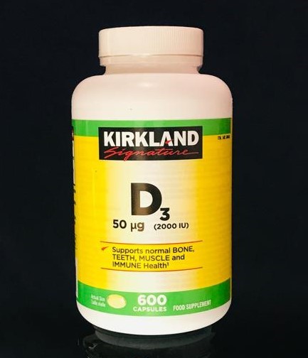 Kirkland Signature Vitamin D3 2000IU, 600ct