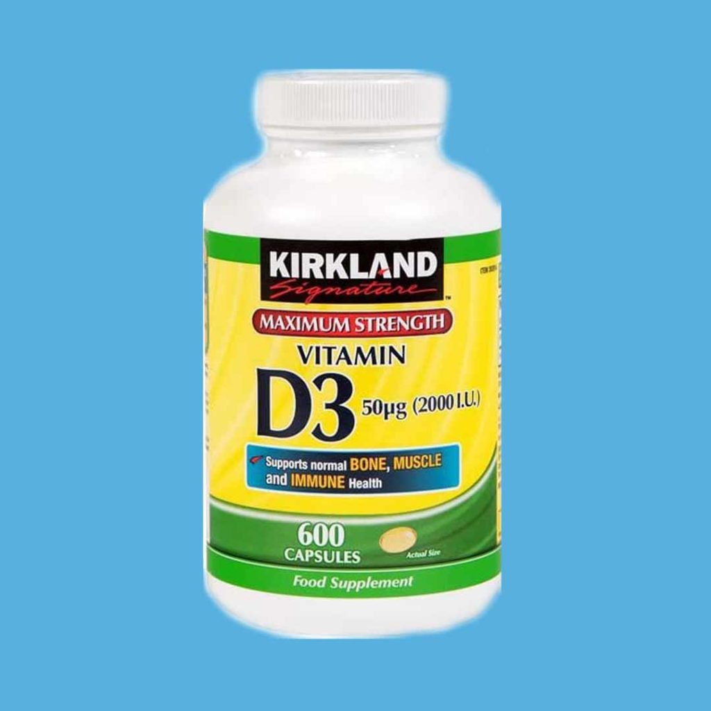 Kirkland Signature Vitamin D3 2000IU, 600ct Britannia.lk