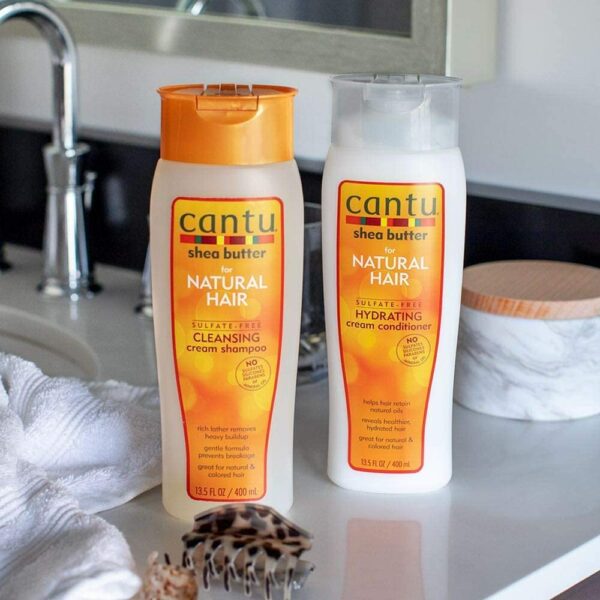 Cantu Shea Butter for Natural Hair Sulfate-Free Cleansing Cream Shampoo 400 ml - Image 6