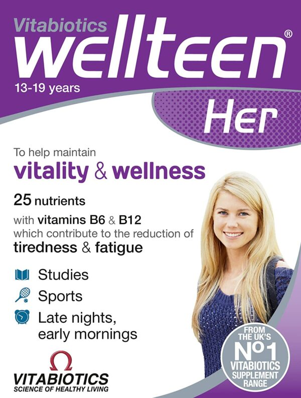 Vitabiotics Wellteen Her - 30 Tablets - Image 6