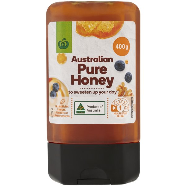 Woolworths Pure Honey 400g 