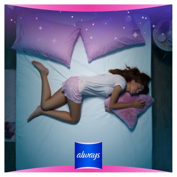 Always Sensitive Night Ultra (Size 3) Sanitary Towels Wings 10 Pads - Image 3