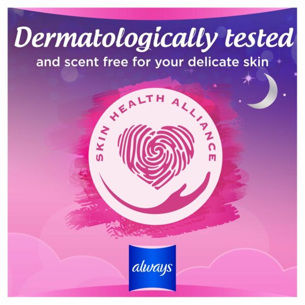Always Sensitive Night Ultra (Size 3) Sanitary Towels Wings 10 Pads - Image 4