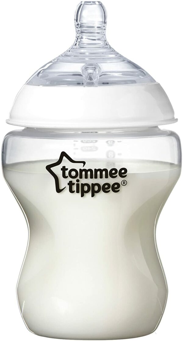 Tommee Tippee Closer To Nature Baby Feeding Bottle, 260ml, 6 Pack Green - Image 3