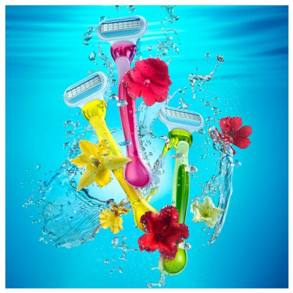 Gillette Venus Tropical 3 Blade Disposable Razors 3 Pack - Image 2