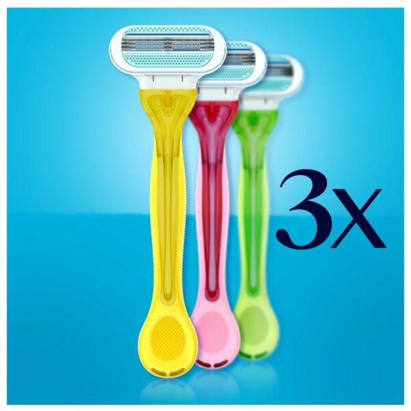 Gillette Venus Tropical 3 Blade Disposable Razors 3 Pack - Image 4