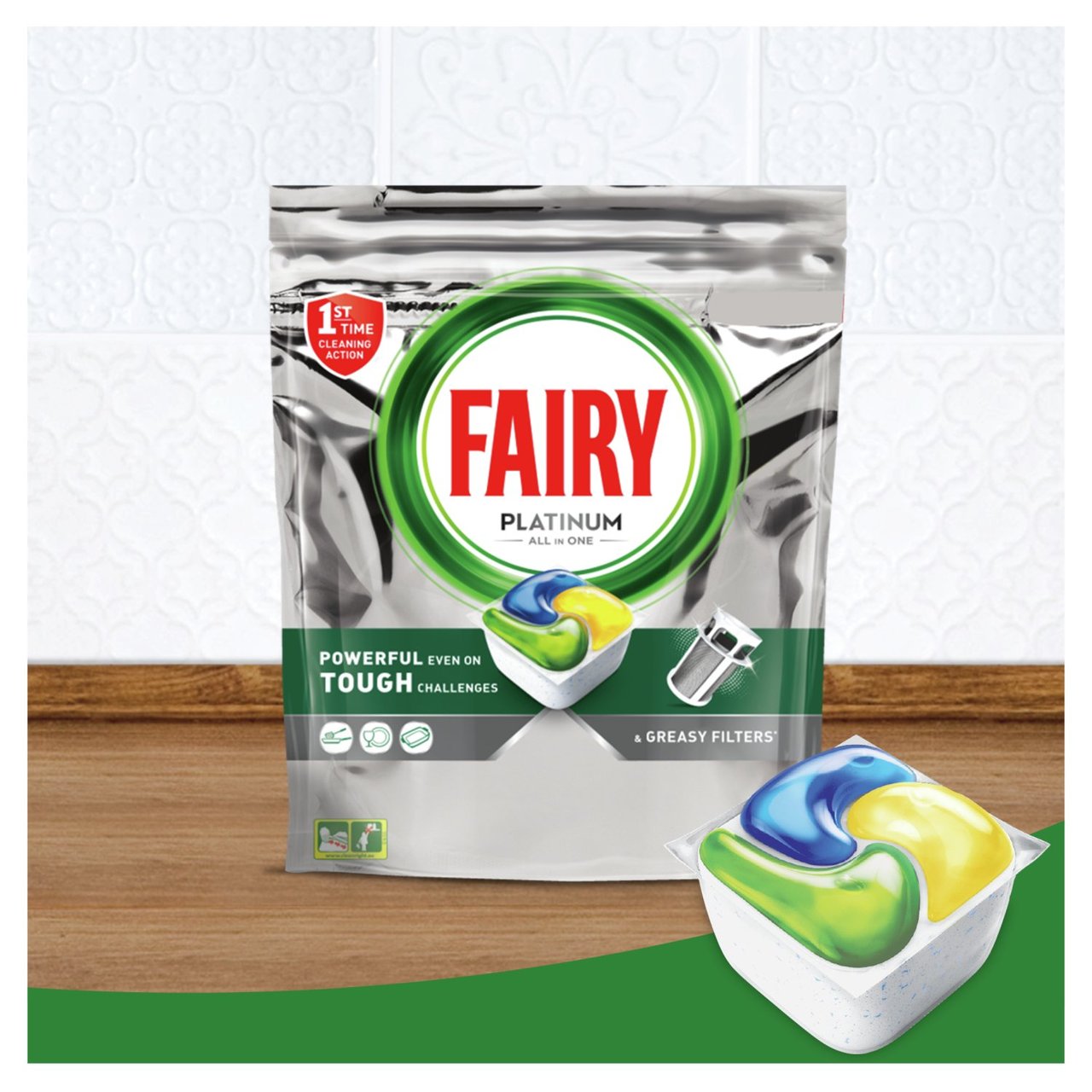 FAIRY PLATINUM PLUS EXPERT ALL IN ONE LEMON TABLETS 14PK