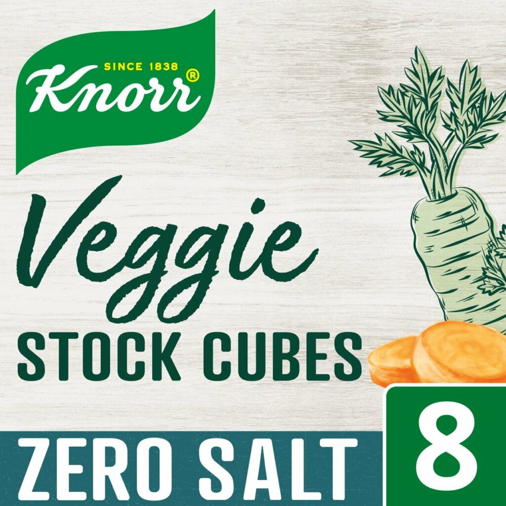 Knorr Vegetable Stock Cubes Zero Salt 8 Pack Britannia.lk