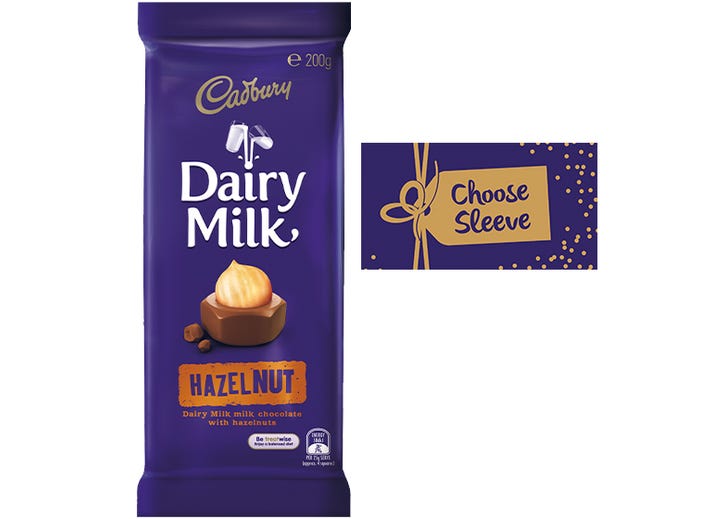 Cadbury Dairy Milk Hazelnut chocolate block 180g Britannia.lk