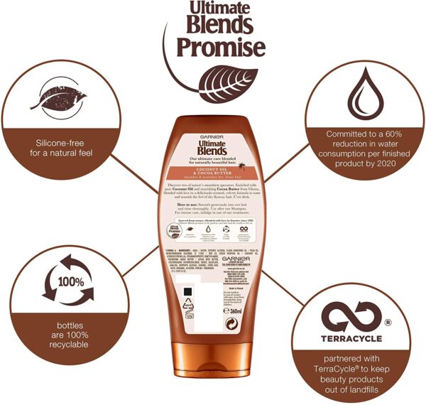 Garnier Ultimate Blends Coconut Oil & Cocoa Butter Smoothing
