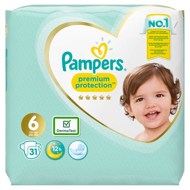 pampers premium protection size 6 31 nappies Britannia.lk