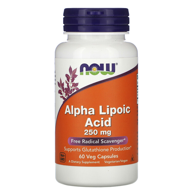 NOW Foods, Alpha Lipoic Acid, 250 mg, 60 Veg Capsules | Britannia.lk