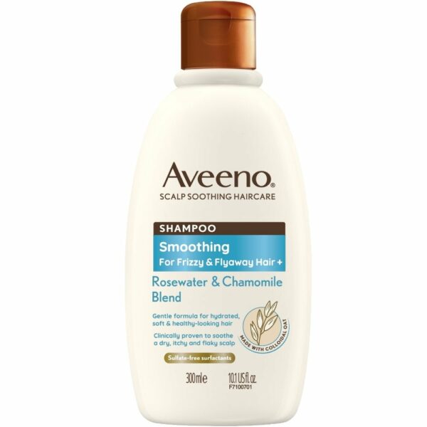 AVEENO Smoothing+ Rose Water & Chamomile Blend Shampoo for Fine & Dry Hair 300ml