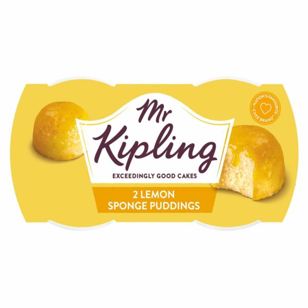 Mr Kipling Exceedingly Good Lemon Sponge Puddings 2 x 85g