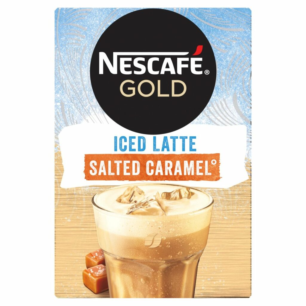 Nescafe Gold Iced Salted Caramel Latte 7 per pack 2 Britannia.lk