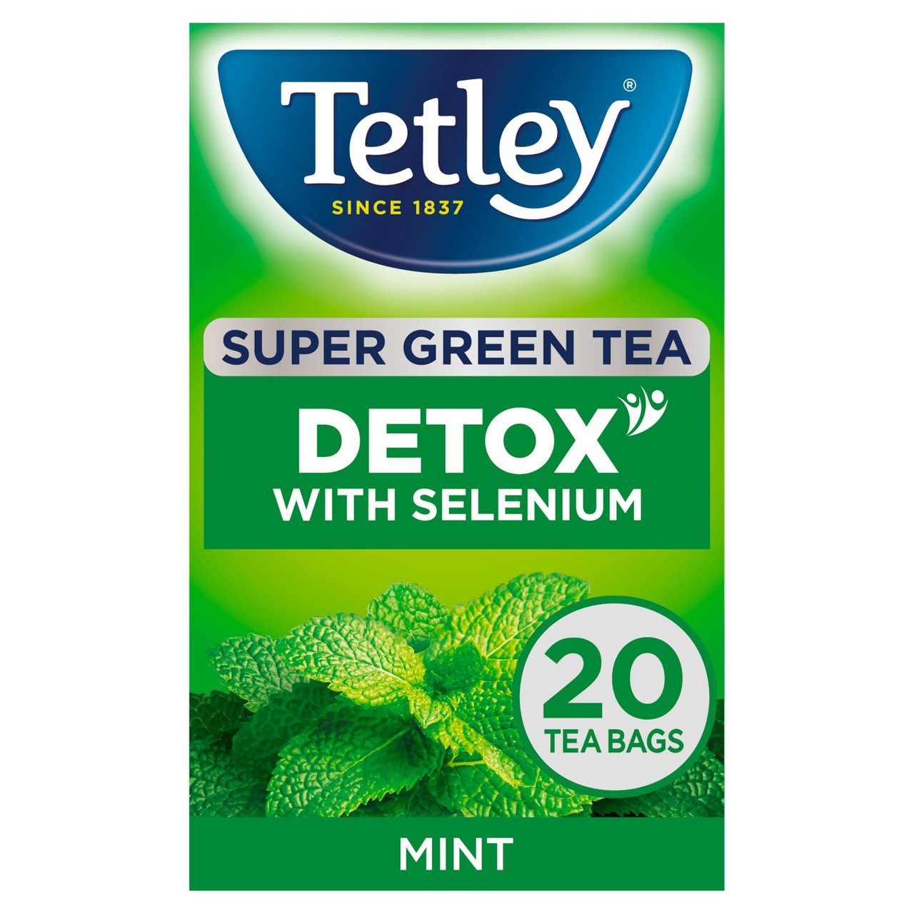 Tetley Super Green Detox Mint Tea Bags 20 per pack 2 Britannia.lk
