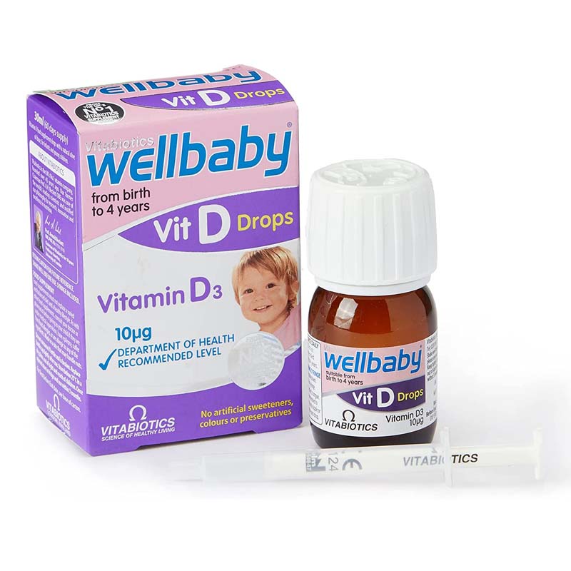 Wellbaby Vitamin D Drops 30ml Britannia.lk