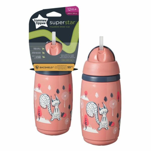 Tommee Tippee Superstar Insulated Straw Cup 12m+  266ml - Image 3