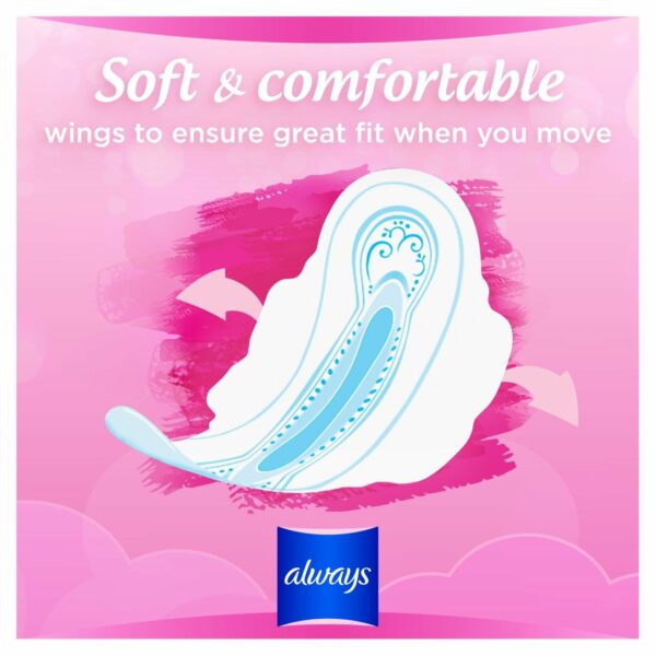 Always Sanitary Towels Sensitive Long (Size 2) Wings 12 per pack - Image 5