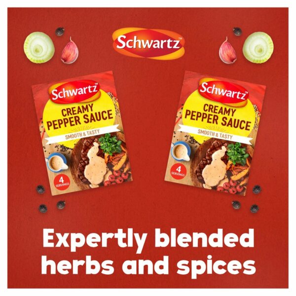 Schwartz Creamy Pepper Sauce 25g - Image 4