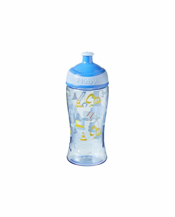 Nuby Super Slurp Tritan Freeflow Kids Cup - Digger - 18m+ BPA Free