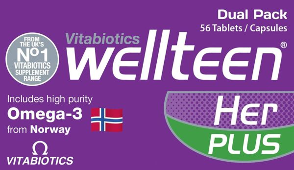 Vitabiotics Wellteen Her Plus - 56 Tablets/Capsules, 56 Count - Image 5