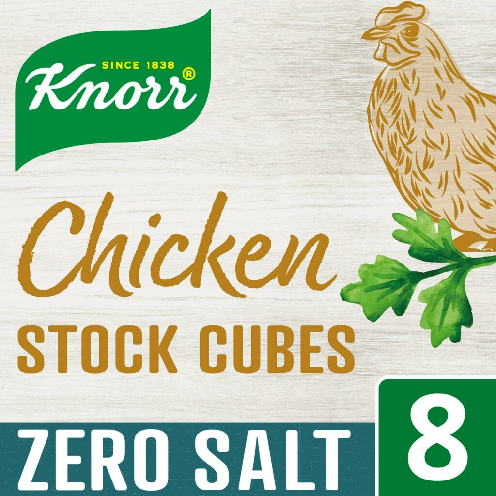 Knorr Chicken Stock Cubes Zero Salt 8x9g Britannia.lk
