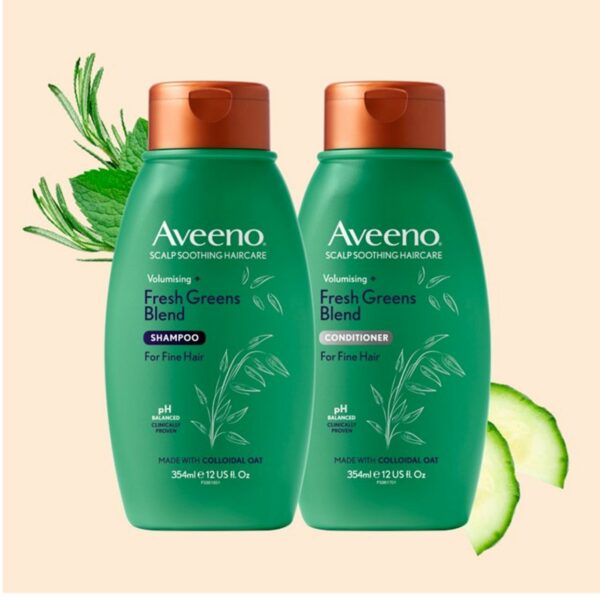 Aveeno Scalp Soothing Haircare Volumising Fresh Greens Blend Conditioner 354ml - Image 4