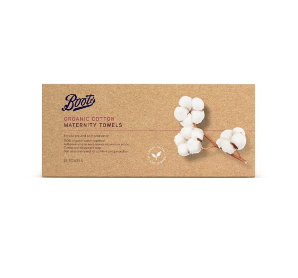 Boots Organic Cotton Maternity Towels 10pk - Image 2