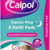 Calpol Vapour Plug Refill Pads Lavender & Chamomile 3+ Months, Pack of 5
