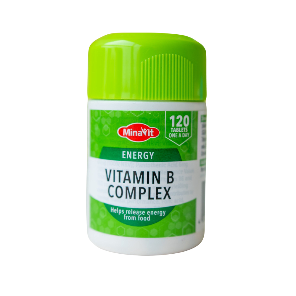 Minavit Vitamin B Complex 120 tablets Britannia.lk