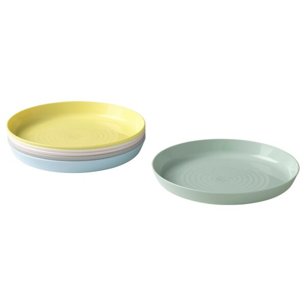 IKEA KALAS NN plate mixed colours 6 pcs