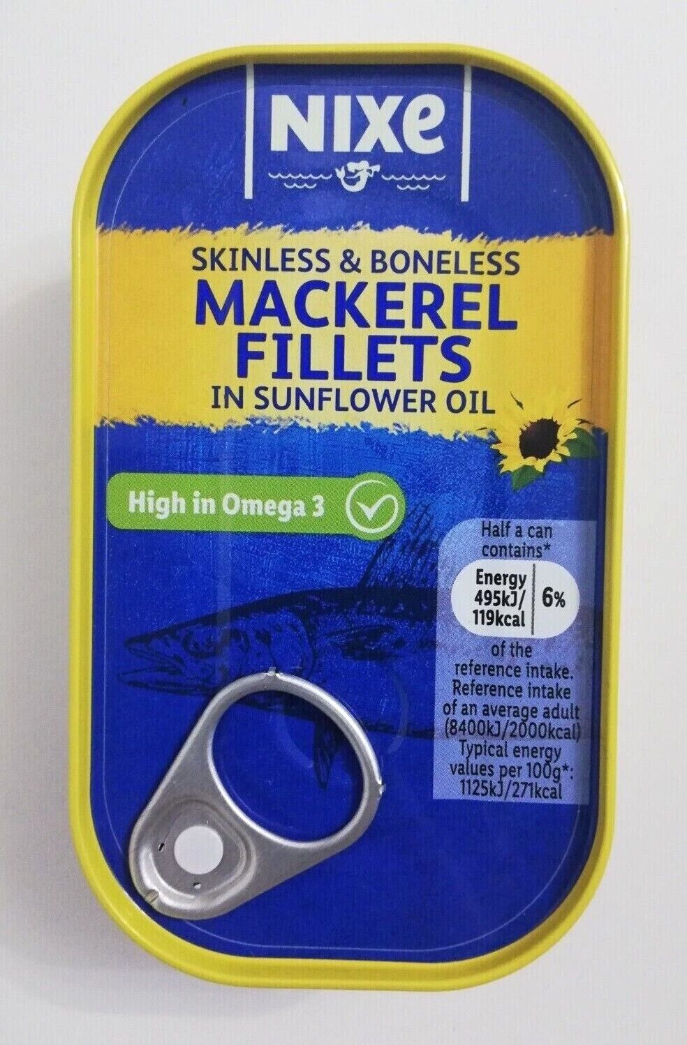 NIXE Mackeral fillet in Sunflower Oil 125g Britannia.lk