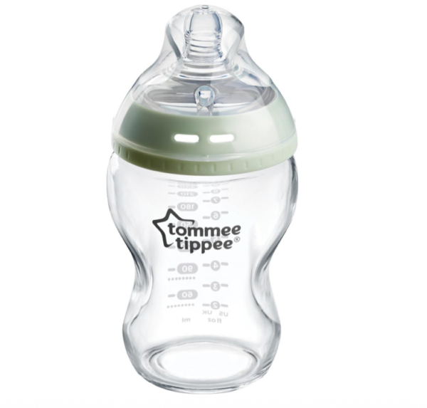 Tommee Tippee Natural Start Anti-Colic Glass Baby Bottle, 250ml, 0+ month