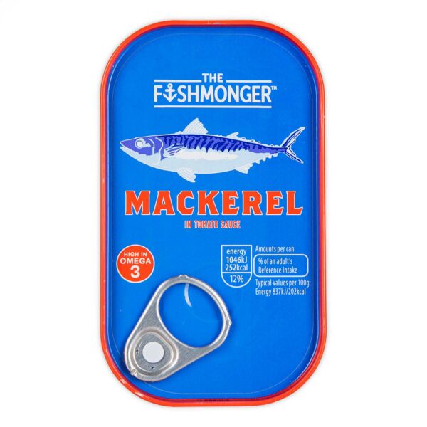 The Fishmonger Mackerel In Tomato Sauce 125g