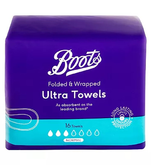 Boots Everyday Ultra Towels Normal 16s Britannia.lk